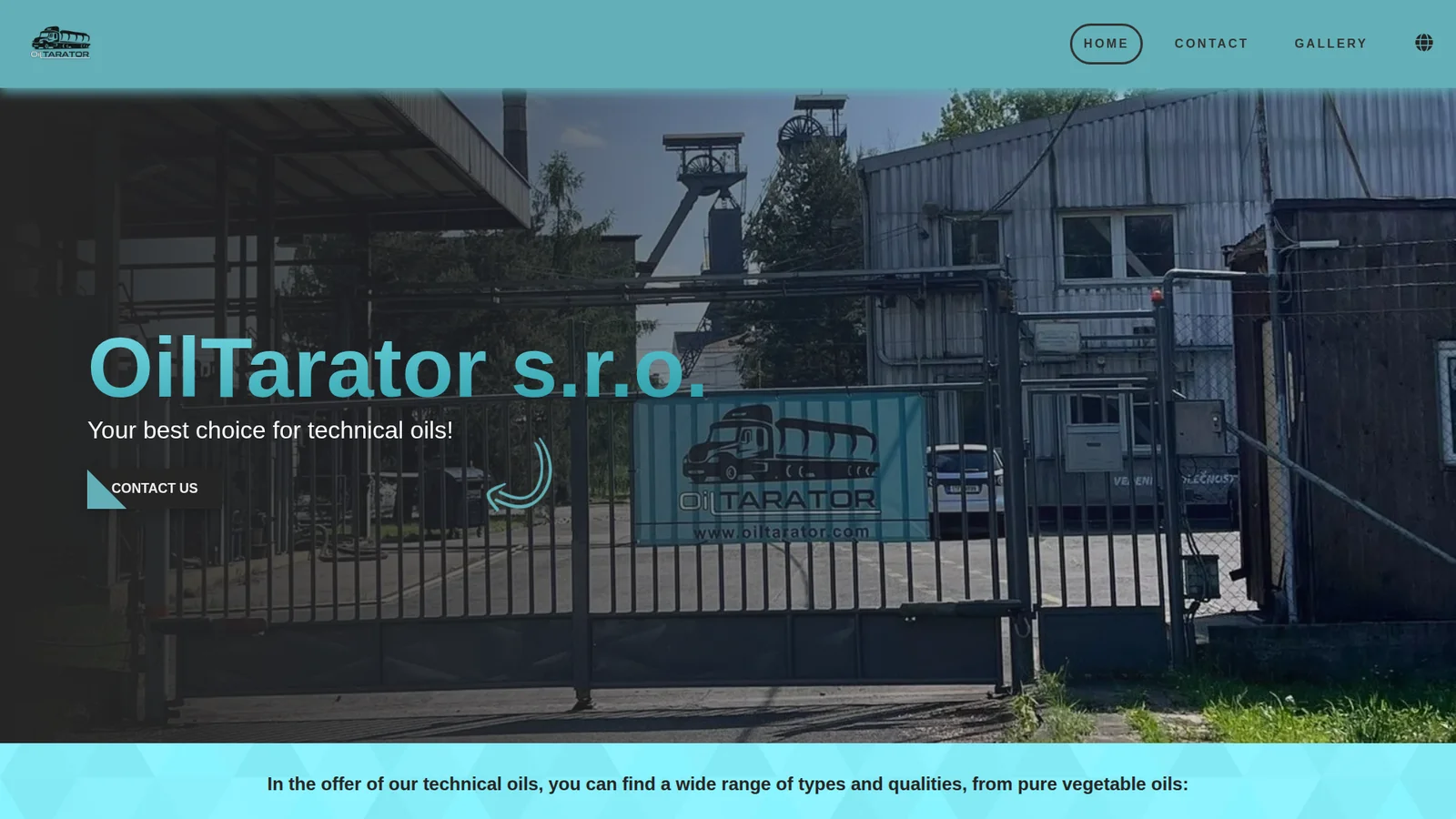 OilTarator, nový web pro českou olejářskou firmu